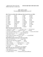 Đề anh 8 - sưu tập đề kiểm tra, thi học sinh giỏi tiếng anh 8 tham khảo bồi dưỡng  (123)