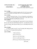 Đề thi học sinh giỏi lớp 10 THPT môn lịch sử năm 2014 2015 trường Triệu Thái