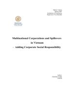 Multinational Corporations and Spillovers in Vietnam - Adding Corporate Social Responsibility