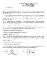 Đề thi chọn học sinh giỏi lớp 12 lần 2 môn vật lý
