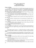 KÌ THI TUYỂN SINH LỚP 10 THPT CHUYÊN NĂM HỌC 2013 – 2014 Môn thi: SINH HỌC CHAN LY