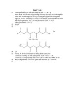 Đáp án cho đề thi kì thi hóa học olimpic quốc tế lần thứ 37