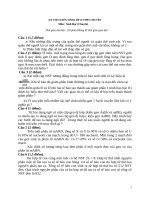 KÌ THI TUYỂN SINH LỚP 10 THPT CHUYÊN NĂM HỌC 2013 – 2014 Môn thi: SINH HỌC NHAN HOA