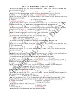 TRẮC NGHIÊM hóa 12 có đán án