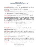 đề toán thi thử hướng đến kì thi đại học năm 2016