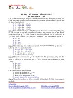 Đề thi thử môn Vật lý (7)