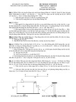 Đề học sinh giỏi VL10 - THPT Lê Hồng Phong, Hải Phòng môn vật lý