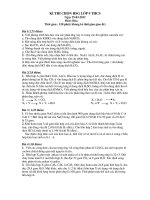 Đề thi học sinh giỏi Hóa học 9 cấp tỉnh số 28