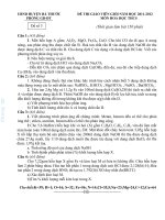 KÌ THI CHỌN GIÁO VIÊN GIỎI HUYỆN BÁ THƯỚC 2011-2012 - CHUYÊN MÔN 2