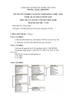 Đề thi tốt nghiệp cao đẳng nghề ngành quản trị cơ sở dữ liệu phần lý thuyết và đáp án mã (26)