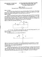Đề thi Học Sinh giỏi Vật Lý lớp 9 các trường (23)
