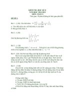 Đề kiểm tra học kì II môn toán 9 năm học 2014 - 2015(Đề số 11 có đáp án)