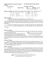 Đề thi học sinh giỏi Hóa học 9 cấp tỉnh số 19