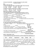 ĐỀ THI vào lớp 10 năm 2015