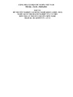 Đề thi tốt nghiệp cao đẳng nghề ngành quản trị doanh nghiệp vừa và nhỏ phần lý thuyết và đáp án mã (10)