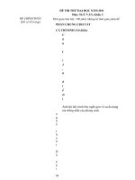 Đề thi thử đại học môn ngữ văn (16)