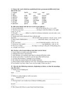 ĐỀ LUYỆN THI HSG ANH 8