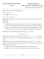 Đề thi học kì 1 toán 11 (3)
