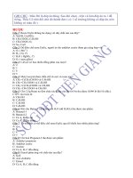 tổng hợp trắc nghiệm và đáp án hóa 12 phần 1