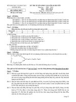 Đề tuyển sinh vào lớp 10 chuyên Hóa số 20