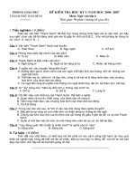 Đề văn 7 - sưu tầm đề kiểm tra, thi định kỳ học sinh giỏi môn văn bồi dưỡng (35)