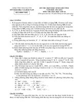 Đề thi học sinh giỏi Hóa học lớp 10 chọn lọc số 22