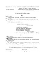 Đề thi tốt nghiệp THPT 2007 môn Ngữ văn (hệ bổ túc)