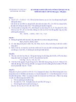 Đề thi học sinh giỏi môn Hóa học lớp 10 số 4