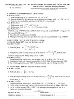 Đề thi tốt nghiệp môn toán THPT 2006 phân ban