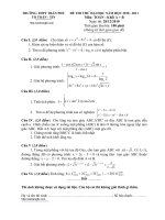 Đề thi thử đại học môn Toán (20)