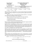 Đề thi học sinh giỏi Hóa học 9 cấp tỉnh số 40