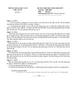 Đề thi học sinh giỏi môn Hóa học lớp 9 số 37