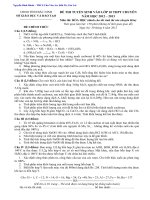 Đề tuyển sinh vào 10  môn Hóa học số 52