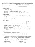 Đề thi tốt nghiệp môn toán GDTX 2012