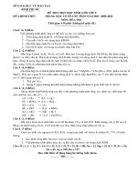 Đề thi tuyển học sinh giỏi Hóa học 9 chọn lọc số 1