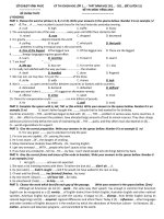 Đề ôn thi học sinh giỏi Tiếng Anh lớp 12 số 1