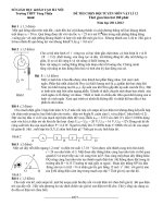 Đề thi chọn đội tuyển Lý 12