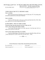 Đề thi tốt nghiệp Phổ thông năm 2011 môn lịch sử