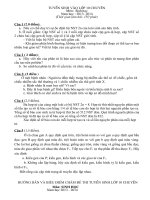 KÌ THI TUYỂN SINH LỚP 10 THPT CHUYÊN NĂM HỌC 2013 – 2014 Môn thi: SINH HỌC BAC LY