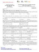 Đề thi thử môn Vật lý (2)