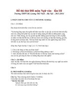 Đề thi thử ĐH môn Ngữ văn – lần III Trường THPT DL Lương Thế Vinh – Hà Nội – 2013.2014