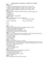 TRẮC NGHIỆM AMINOAXIT và PROTIT có đáp án