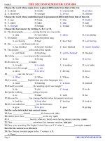 Đề anh 8 - sưu tập đề kiểm tra, thi học sinh giỏi tiếng anh 8 tham khảo bồi dưỡng  (90)