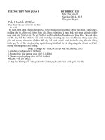 Đề văn 10 - sưu tầm đề kiểm tra, thi học kỳ, học sinh giỏi tham khảo bồi dưỡng  (40)