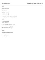 Đề thi thử đại học môn Toán (7)