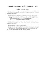 Đề văn 7 - sưu tầm đề kiểm tra, thi định kỳ học sinh giỏi môn văn bồi dưỡng (21)