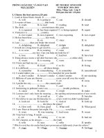 Đề anh 8 - sưu tập đề kiểm tra, thi học sinh giỏi tiếng anh 8 tham khảo bồi dưỡng  (210)