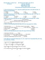 đề thi vào lớp 10 môn tiếng Anh (An Giang 2012)
