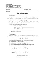 Đề thi học sinh giỏi Hóa học lớp 10 chọn lọc số 34