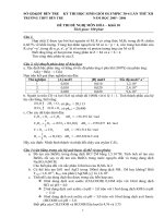 Đề thi học sinh giỏi Hóa học lớp 10 chọn lọc số 12